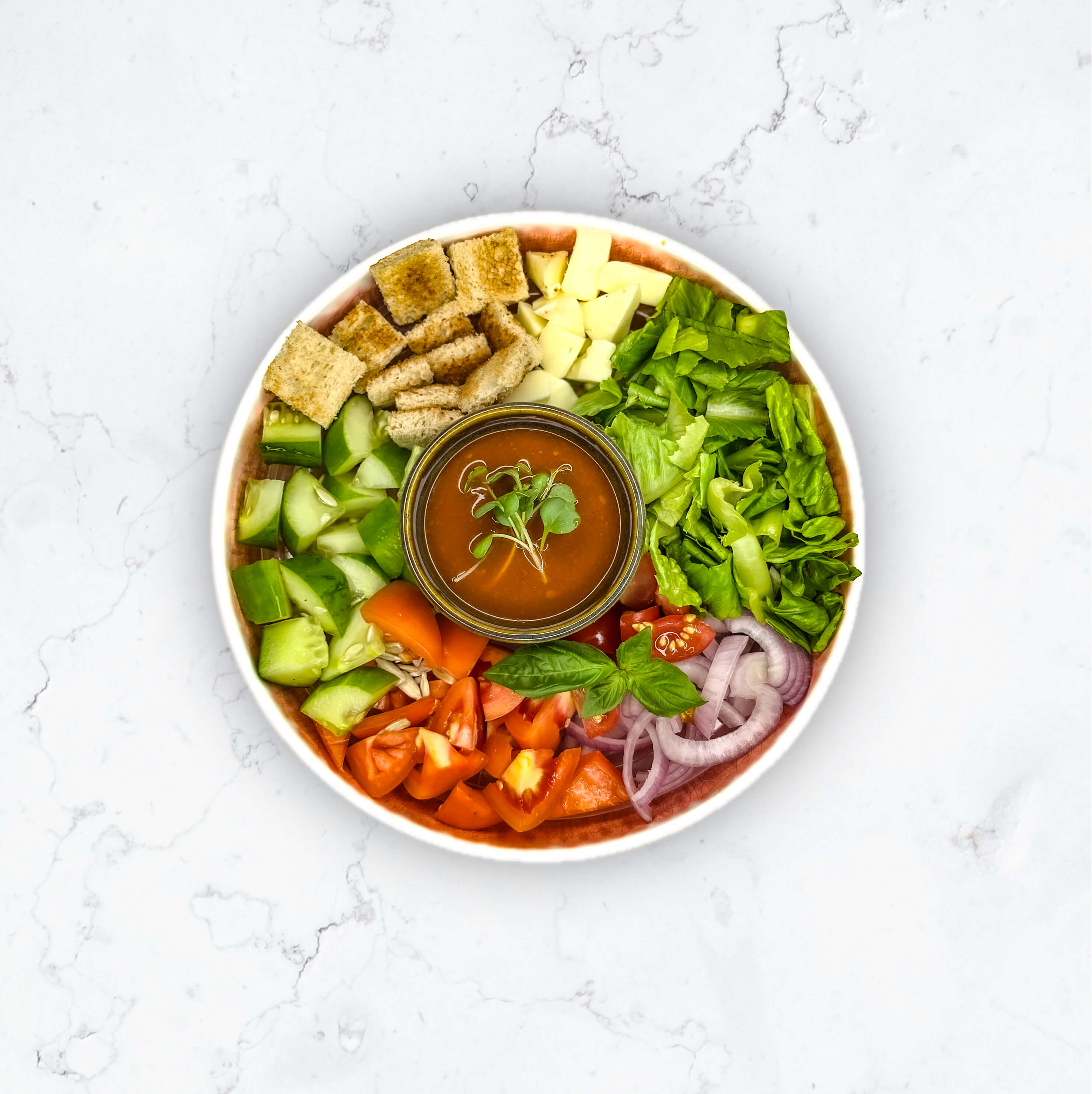 Spicy Romaine Crunch Salad